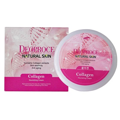 Крем для лица и тела с морским коллагеном Deoproce Natural Skin Collagen Nourishing Cream - фото 4909