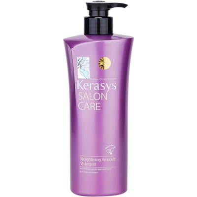 Шампунь для волос Гладкость и блеск KeraSys Salon Care Straightening Ampoule Shampoo