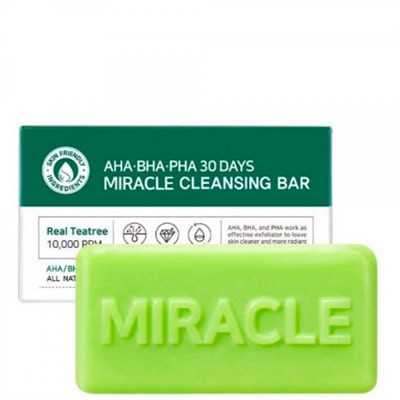 Some By Mi мыло для проблемной кожи AHA-BHA-PHA Miracle cleansing bar, 106 г - фото 5267