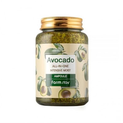 Многофункциональная ампульная сыворотка с экстрактом авокадо Avocado All-In-One Intensive Moist Ampoule FarmStay - фото 5270