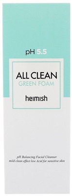 Heimish пенка для умывания All Clean Green Foam pH 5.5, 150 г - фото 5973