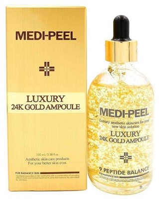 MEDI-PEEL Luxury 24K Gold Ampoule Сыворотка для лица с лифтинг эффектом, 100 мл - фото 6151