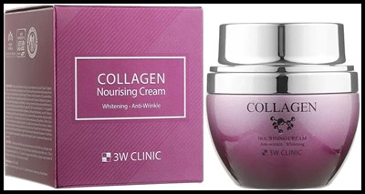 Питательный коллагеновый крем для лица 3W Clinic Collagen Nourising Cream, 50 гр - фото 6883