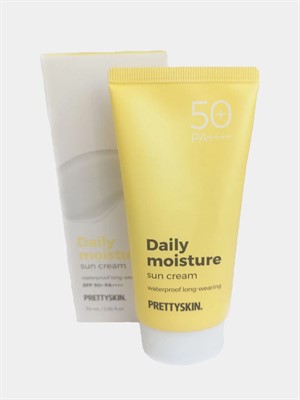 Солнцезащитный крем праймер PrettySkin Daily Moisture Sun Cream SPF50+PA+, 70 мл - фото 7049