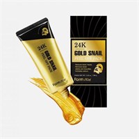 Маска-пленка с золотом и муцином улитки / Farm Stay Golden Snail 24K Gold Snail Peel Off Pack
