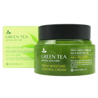 BONIBELLE Крем для лица ЗЕЛЕНЫЙ ЧАЙ Green Tea Fresh Moisture Control Cream, 80 мл