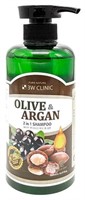 3W Clinic шампунь Olive & Argan 2 in 1, 500 мл