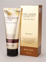 3W Clinic Маска-плёнка золотая с коллагеном Collagen Luxury Gold Peel Off Pack, 100 г