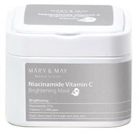 Набор тканевых масок осветляющих Mary & May Niacinamide Vitamin C Brightening Mask 30 шт