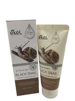 Гель-пилинг для лица Ekel Black Snail Peeling Gel с муцином черной улитки - фото 4779