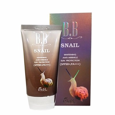 Тональный ББ-крем с экстрактом улиточного муцина / EKEL Snail BB Cream SPF50+ PA+++ - фото 4869