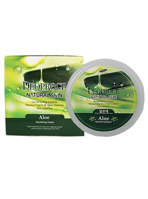 Крем для лица и тела с экстрактом алое Deoproce Natural Skin Aloe Nourishing Cream - фото 4910