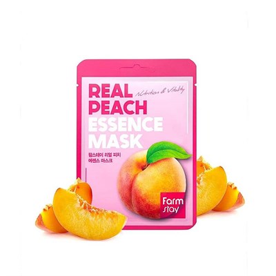 Тканевая маска с персиком Farm Stay Real Peach Essence Mask