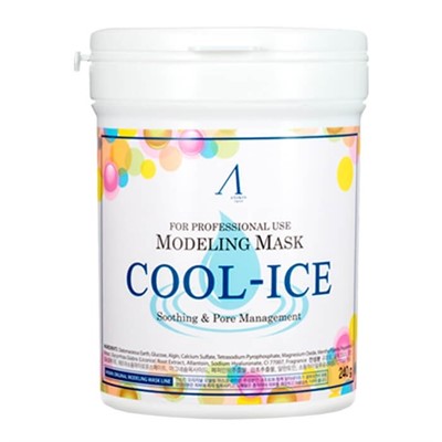 Маска альгинатная с охлаждающим, успокаивающим эффектом Anskin Original Cool-Ice Modeling Mask - фото 5260