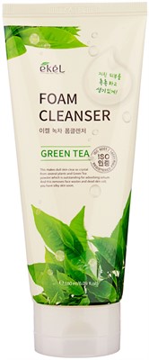 Ekel пенка для умывания с экстрактом зеленого чая Green Tea Foam Cleanser, 180 мл - фото 5556
