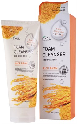 Ekel Foam Cleanser пенка для умывания с экстрактом коричневого риса, 180 мл - фото 5557
