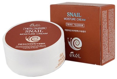 Ekel Moisture Cream Snail Увлажняющий крем для лица с муцином улитки, 100 г - фото 5587