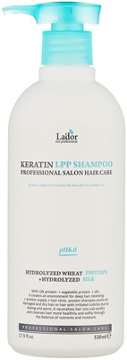 La'dor шампунь для волос Keratin LPP Кератиновый pH 6.0, 530 мл - фото 5606