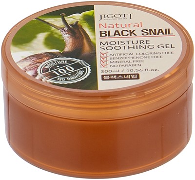 Jigott Гель для тела Natural Black Snail, 300 мл - фото 5676