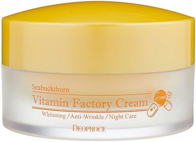 Deoproce Seabuckthorn Vitamin Factory Cream крем для лица ночной омолаживающий, 100 г - фото 5701