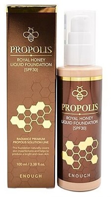 Enough Тональное средство Propolis Royal Honey Liquid Foundation, SPF 30, 100 мл, оттенок: №13 - фото 5723