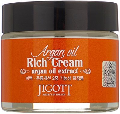 Jigott Насыщенный крем для лица с аргановым маслом Argan Oil Rich Cream, 70 мл - фото 5755
