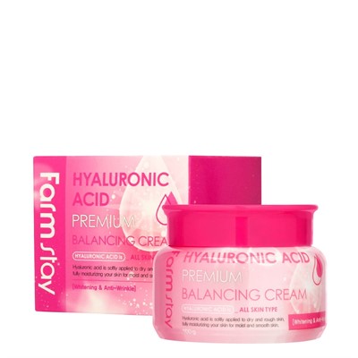 Farmstay Hyaluronic Acid Premium Balancing Cream балансирующий крем для лица с гиалуроновой кислотой, 100 г - фото 5830