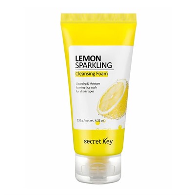 Secret Key очищающая пенка для умывания на газированной воде с лимоном Lemon Sparkling Cleansing Foam, 200 г - фото 5844