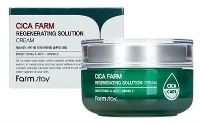 Farmstay Cica Farm Regenerating Solution Cream Крем восстанавливающий для лица с центеллой азиатской, 50 мл - фото 5880