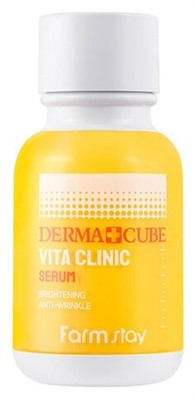 Farmstay Derma Cube Vita Clinic Cream Serum Сыворотка для сияния кожи лица, 50 мл - фото 5925