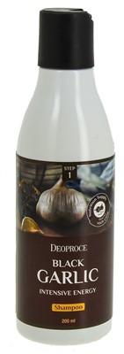 Deoproce шампунь Black garlic Intensive energy с экстрактом черного чеснока, 200 мл - фото 5941
