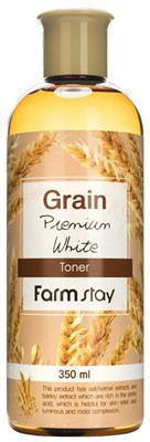 Farmstay Тонер с экстрактом ростков пшеницы Grain Premium White, 350 мл - фото 5966