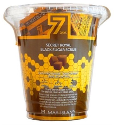 MAY ISLAND скраб 7 Days Secret Royal Black Sugar Scrub 5 г 12 шт. - фото 5969
