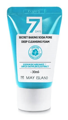 Пенка для умывания May Island очищающая с содой - 7 Days Secret Baking Soda Pore Deep Cleansing Foam, 30 мл - фото 6002