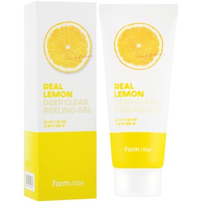 Farmstay пилинг-гель для лица Deep Clear Peeling Gel Real Lemon 100 мл - фото 6063