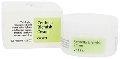 COSRX Centella Blemish Cream Крем для лица против акне и купероза, 30 г - фото 6138
