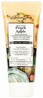 GRACE DAY Глубоко очищающая пенка для умывания с экстрактами персика и яблока, 100мл - фото 6197