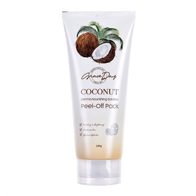 GRACE DAY Очищающая маска-пленка с кокосом Coconut Derma Nourishing Solution Peel-Off Pack, 180 мл - фото 6221