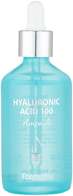 Farmstay Hyaluronic Acid 100 Ampoule Ампульная сыворотка для лица с гиалуроновой кислотой, 100 мл - фото 6438