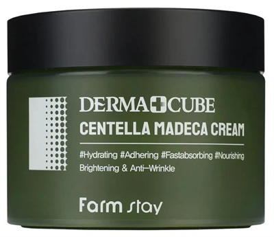 Farmstay Derma Cube Centella Madeca Cream Крем-эмульсия с центеллой азиатской, 100 мл - фото 6440