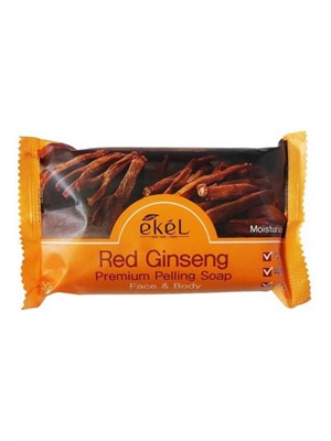 EKEL Мыло косметическое с экстрактом красного женьшеня Ekel Peeling Soap Red Ginseng - фото 6530