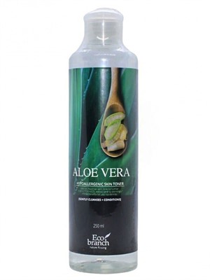 Eco Branch Aloe Vera Hypoallergenic Skin Toner, Тоник для лица с экстрактом алоэ - фото 6595