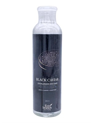 Eco branch Black Caviar Hypoallergenic Skin Toner, Тонер для лица с экстрактом черной икры - фото 6608