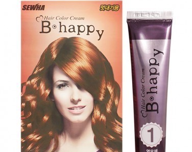Sewha Интенсивная крем-краска для волос с эффектом ламинирования Тон 30R (красно-оранжевый) B-Happy Hair Color Cream 30R 40 гр - фото 6665