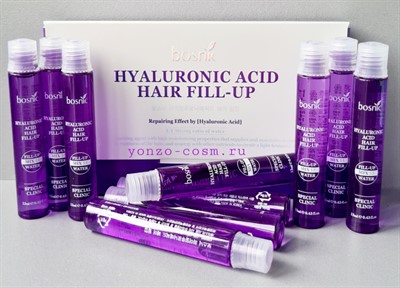 Bosnic Hyaluonic Acid Hair Fill-Up, Набор филлеров для волос с гиалуроновой кислотой, 13 мл - фото 6672