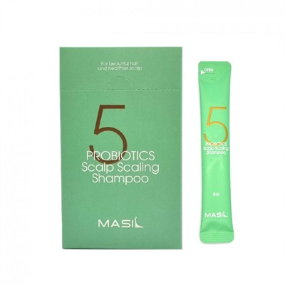 Глубокоочищающий шампунь Masil 5 Probiotics Scalp Scaling Shampoo, 8 мл, 20 шт - фото 6697