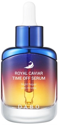 Ночная сыворотка на основе экстракта черной икры DABO Royal Cavir Time Off Serum 35 мл. - фото 6756
