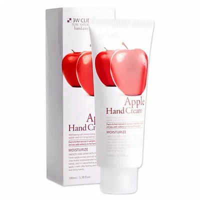 Крем для рук, 3W CLINIC Pure natural hand care Apple hand Cream 100 ml - фото 6774