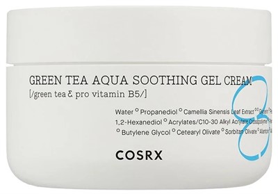 COSRX Green Tea Aqua Soothing Gel Cream Крем-гель успокаивающий для лица с зелёным чаем, 50 мл - фото 6849