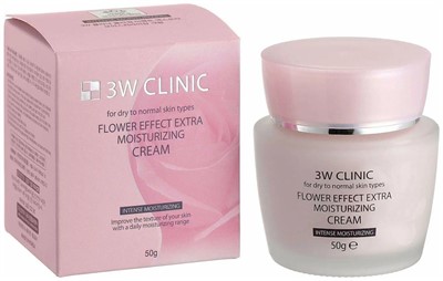 3W Clinic Flower Effect Extra Moisturizing Cream Крем для лица, 50 мл - фото 6884